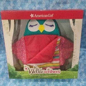 American Girl WellieWishers Night Owl Sleeping Bag - Pink and Green